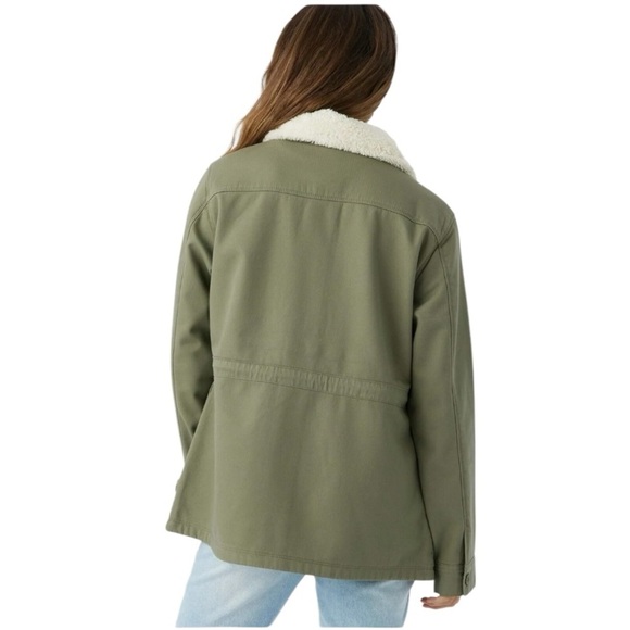 Hang Ten Women's Utility Fleece lined Jacket Plush
Collar Olive Size M - Picture 3 of 9